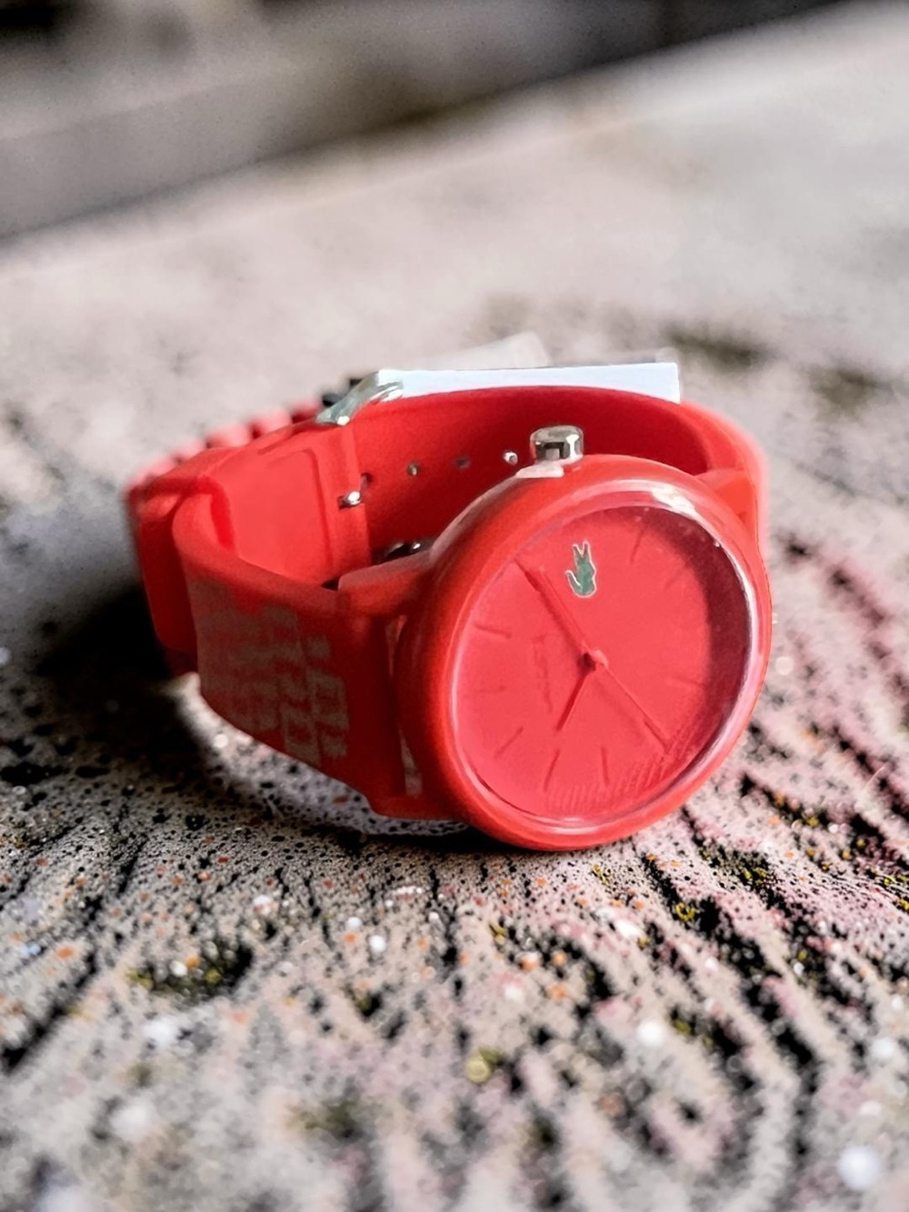 Lacoste Bright Red Silicone Sport Watch